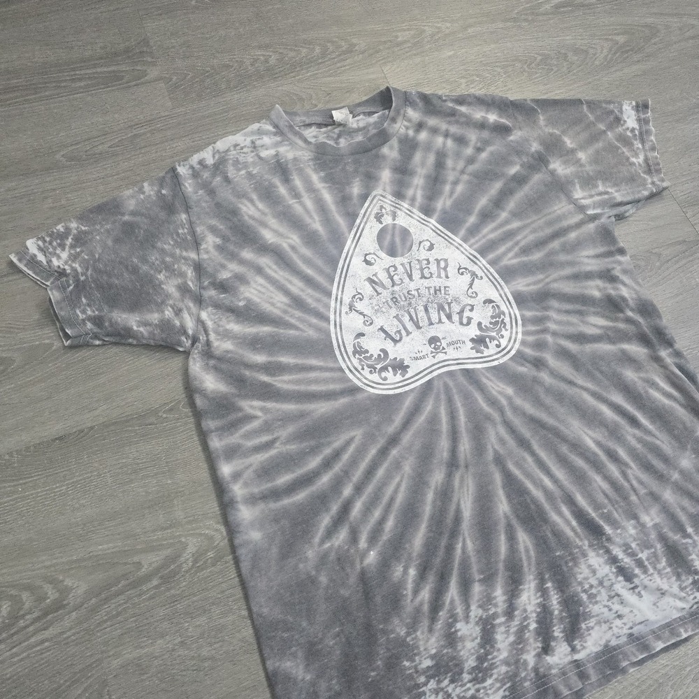VTG Y2K Ouija Board Planchette Never Trust The Living Colortone Tye Dye Large - Picture 2 of 8